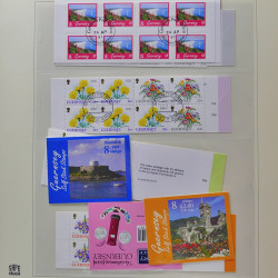 Collection timbres de Guernesey 1977-1994 oblitérés en album Safe.