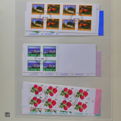 Collection timbres de Guernesey 1977-1994 oblitérés en album Safe.