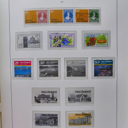 Collection timbres de Nouvelle Zélande 1931-2015 oblitérés en 2 albums Leuchtturm.
