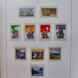 Collection timbres de Nouvelle Zélande 1931-2015 oblitérés en 2 albums Leuchtturm.