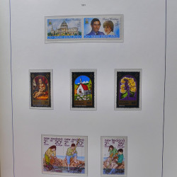 Collection timbres de Nouvelle Zélande 1931-2015 oblitérés en 2 albums Leuchtturm.
