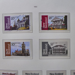 Collection timbres de Nouvelle Zélande 1931-2015 oblitérés en 2 albums Leuchtturm.