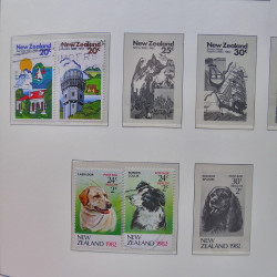 Collection timbres de Nouvelle Zélande 1931-2015 oblitérés en 2 albums Leuchtturm.