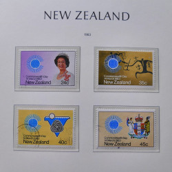 Collection timbres de Nouvelle Zélande 1931-2015 oblitérés en 2 albums Leuchtturm.