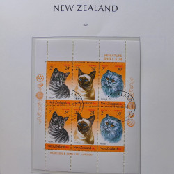 Collection timbres de Nouvelle Zélande 1931-2015 oblitérés en 2 albums Leuchtturm.