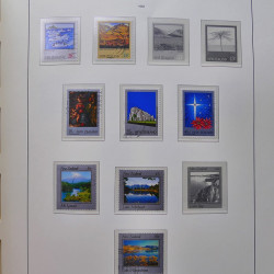 Collection timbres de Nouvelle Zélande 1931-2015 oblitérés en 2 albums Leuchtturm.