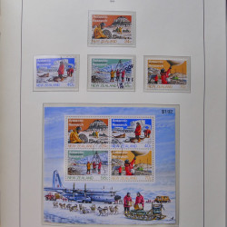 Collection timbres de Nouvelle Zélande 1931-2015 oblitérés en 2 albums Leuchtturm.