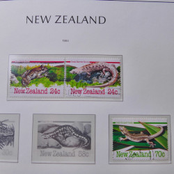 Collection timbres de Nouvelle Zélande 1931-2015 oblitérés en 2 albums Leuchtturm.