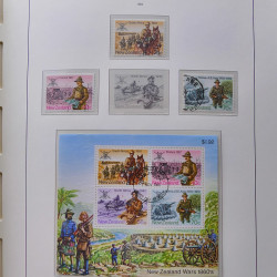 Collection timbres de Nouvelle Zélande 1931-2015 oblitérés en 2 albums Leuchtturm.