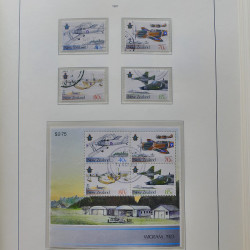 Collection timbres de Nouvelle Zélande 1931-2015 oblitérés en 2 albums Leuchtturm.