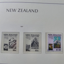 Collection timbres de Nouvelle Zélande 1931-2015 oblitérés en 2 albums Leuchtturm.