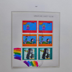 Collection timbres de Nouvelle Zélande 1931-2015 oblitérés en 2 albums Leuchtturm.