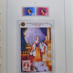 Collection timbres de Nouvelle Zélande 1931-2015 oblitérés en 2 albums Leuchtturm.