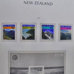 Collection timbres de Nouvelle Zélande 1931-2015 oblitérés en 2 albums Leuchtturm.