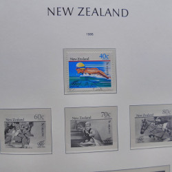 Collection timbres de Nouvelle Zélande 1931-2015 oblitérés en 2 albums Leuchtturm.