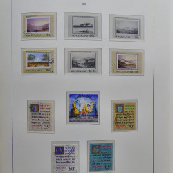 Collection timbres de Nouvelle Zélande 1931-2015 oblitérés en 2 albums Leuchtturm.