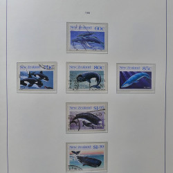 Collection timbres de Nouvelle Zélande 1931-2015 oblitérés en 2 albums Leuchtturm.
