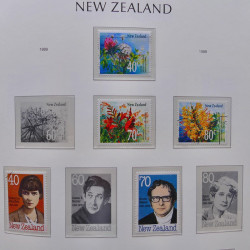 Collection timbres de Nouvelle Zélande 1931-2015 oblitérés en 2 albums Leuchtturm.
