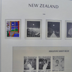 Collection timbres de Nouvelle Zélande 1931-2015 oblitérés en 2 albums Leuchtturm.
