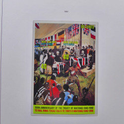 Collection timbres de Nouvelle Zélande 1931-2015 oblitérés en 2 albums Leuchtturm.