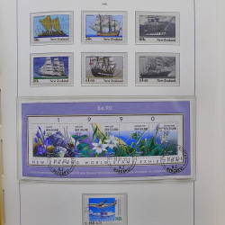 Collection timbres de Nouvelle Zélande 1931-2015 oblitérés en 2 albums Leuchtturm.