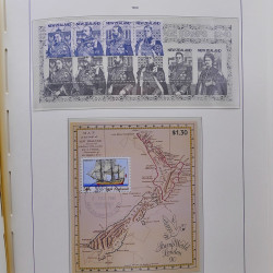Collection timbres de Nouvelle Zélande 1931-2015 oblitérés en 2 albums Leuchtturm.
