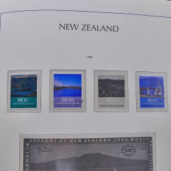 Collection timbres de Nouvelle Zélande 1931-2015 oblitérés en 2 albums Leuchtturm.