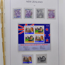 Collection timbres de Nouvelle Zélande 1931-2015 oblitérés en 2 albums Leuchtturm.
