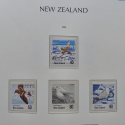 Collection timbres de Nouvelle Zélande 1931-2015 oblitérés en 2 albums Leuchtturm.
