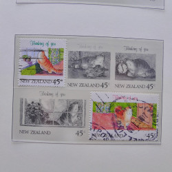Collection timbres de Nouvelle Zélande 1931-2015 oblitérés en 2 albums Leuchtturm.