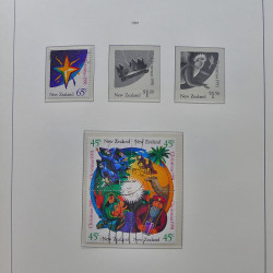 Collection timbres de Nouvelle Zélande 1931-2015 oblitérés en 2 albums Leuchtturm.
