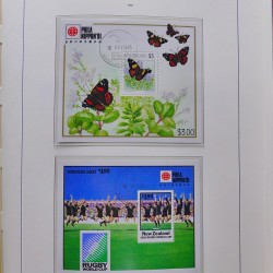 Collection timbres de Nouvelle Zélande 1931-2015 oblitérés en 2 albums Leuchtturm.