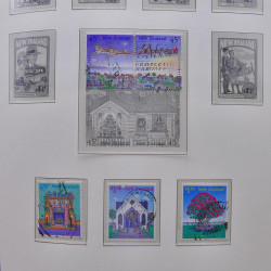 Collection timbres de Nouvelle Zélande 1931-2015 oblitérés en 2 albums Leuchtturm.