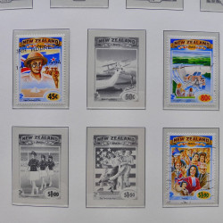 Collection timbres de Nouvelle Zélande 1931-2015 oblitérés en 2 albums Leuchtturm.