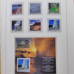 Collection timbres de Nouvelle Zélande 1931-2015 oblitérés en 2 albums Leuchtturm.