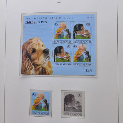 Collection timbres de Nouvelle Zélande 1931-2015 oblitérés en 2 albums Leuchtturm.