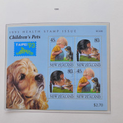 Collection timbres de Nouvelle Zélande 1931-2015 oblitérés en 2 albums Leuchtturm.