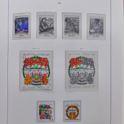 Collection timbres de Nouvelle Zélande 1931-2015 oblitérés en 2 albums Leuchtturm.