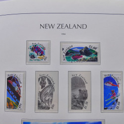 Collection timbres de Nouvelle Zélande 1931-2015 oblitérés en 2 albums Leuchtturm.