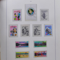 Collection timbres de Nouvelle Zélande 1931-2015 oblitérés en 2 albums Leuchtturm.