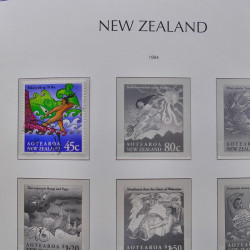 Collection timbres de Nouvelle Zélande 1931-2015 oblitérés en 2 albums Leuchtturm.