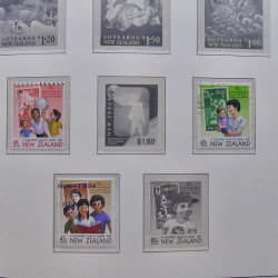 Collection timbres de Nouvelle Zélande 1931-2015 oblitérés en 2 albums Leuchtturm.