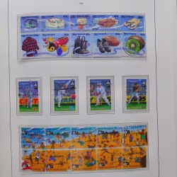 Collection timbres de Nouvelle Zélande 1931-2015 oblitérés en 2 albums Leuchtturm.