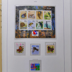 Collection timbres de Nouvelle Zélande 1931-2015 oblitérés en 2 albums Leuchtturm.
