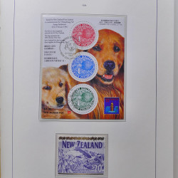 Collection timbres de Nouvelle Zélande 1931-2015 oblitérés en 2 albums Leuchtturm.