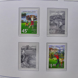 Collection timbres de Nouvelle Zélande 1931-2015 oblitérés en 2 albums Leuchtturm.