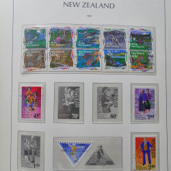 Collection timbres de Nouvelle Zélande 1931-2015 oblitérés en 2 albums Leuchtturm.