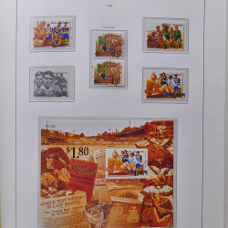 Collection timbres de Nouvelle Zélande 1931-2015 oblitérés en 2 albums Leuchtturm.