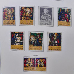 Collection timbres de Nouvelle Zélande 1931-2015 oblitérés en 2 albums Leuchtturm.