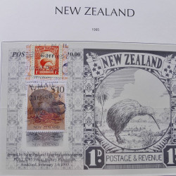 Collection timbres de Nouvelle Zélande 1931-2015 oblitérés en 2 albums Leuchtturm.